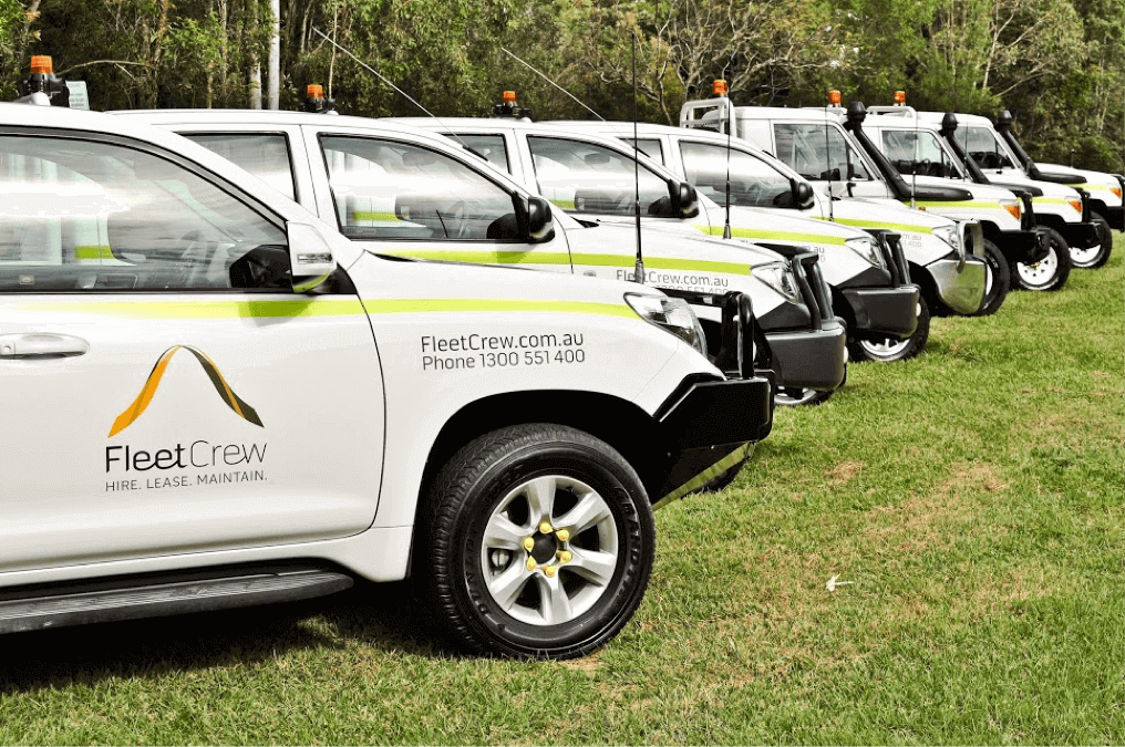Fleetcrew Toyota Lancruisers Lineup for 4WD Lease